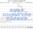 章源鎢業2024年9月下半月長單採購報價